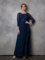 Eva Fashion 3446 Long Mother of the Bride Lace Formal Dress