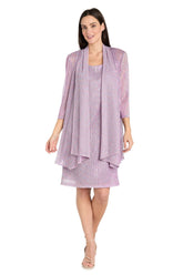 Metallic Short Dress Mother of the Bride Jacket R&M Richards 3461