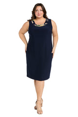 Floral Plus Size Jacket Dress Two Piece Short R&M Richards 3482W