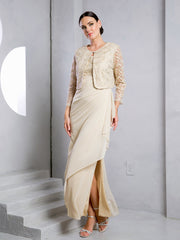 Eva Fashion 3517 Long Formal Mother of the Bride Bolero Dress