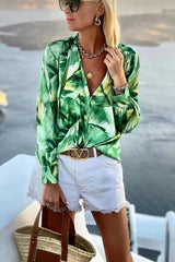 The Cornelia Jungle Print Blouse
