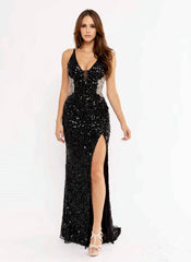 Primavera Couture 3955 Prom Long Fitted Slit Formal Dress