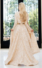 Jessica Angel 395 A Line Long Sleeve Formal High Low Dress