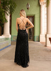 Primavera Couture 4107 Long Sequin Fitted Formal Prom Dress