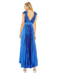 High Low Formal Pleated A Line Evening Dress High Low Pleated A Line Evening Mac Duggal 49734