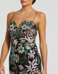 Long Formal Floral Prom Dress Formal Floral Long Prom Mac Duggal 49827