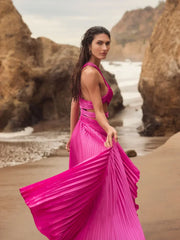 Formal Prom Long Pleated Dress Long Pleated Prom Mac Duggal 49837