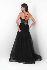 Dani Gown - Black - Lace & Tulle A-line Dress