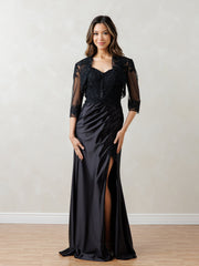 Eva Fashion 5298 Long Evening Formal Floral Lace Dress