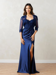 Eva Fashion 5298 Long Evening Formal Floral Lace Dress
