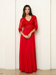 Eva Fashion 5299 A Line Long Mother of the Bride Formal Dress