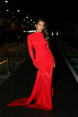 Monaco Gown - Cherry Red
