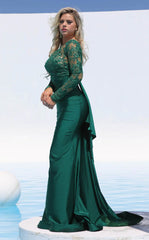 Jessica Angel 544 Long Sleeve Lace Formal Fitted Evening Dress