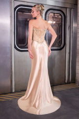 Carissa Gown - Sparkling Strapless Corset Evening Dress