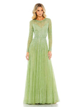 Long Sequin A Line Formal Evening Gown Sequin A Line Evening Mac Duggal 5636