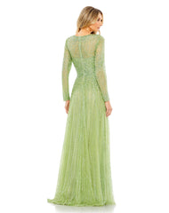 Long Sequin A Line Formal Evening Gown Sequin A Line Evening Mac Duggal 5636