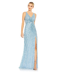 Long Sequin Formal Fitted Prom Dress Sequin Fitted Long Prom Mac Duggal 5685