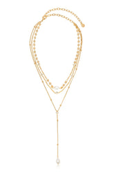 Forever Falling Pearl Lariat