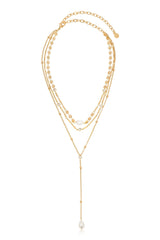 Forever Falling Pearl Lariat