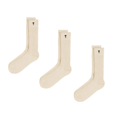 AMI Paris Ami De Coeur Socks Three Pack