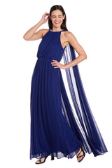 Long Formal Evening Dress A Line Cape R&M Richards 6635