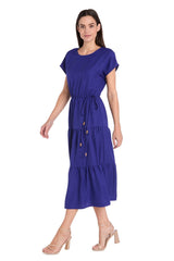 Short Midi Length Dress A Line R&M Richards 6680