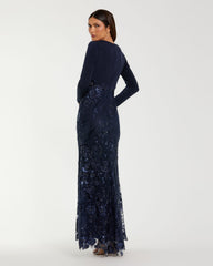 Floral Long Dress Formal Mother of the Bride Mac Duggal 67871