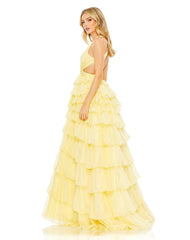 Long Halter Prom Ball Gown Halter Neckline Mac Duggal 67988