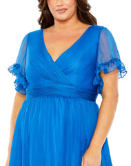 Tiered Long Plus Size Formal Dress Tiered Long Formal Plus Size Mac Duggal 68430