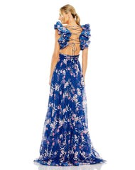 Tiered Floral Long Prom Formal Dress Tiered Floral Long Formal Mac Duggal 68520