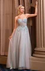 A1478 - Weaving Ivy Beaded Gown - ANDREA & LEO