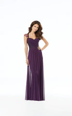 MGNY Madeline Gardner New York 72105 Beaded Formal Long A Line Evening Dress