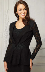 MGNY Madeline Gardner New York 72422 Long Formal Two Piece Jacket Evening Dress