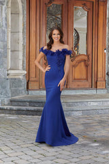 MGNY Madeline Gardner New York 72732 Long Fitted Evening Formal Dress