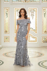 MGNY Madeline Gardner New York 72737 Long Sequin Formal Dress