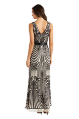 Long Sequin Dress Formal Evening R&M Richards 7380