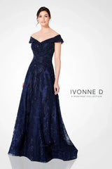 Ivonne D 220D24 Beaded A Line Long Evening Formal Dress