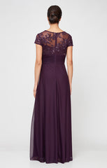 Alex Evenings 81171561 Formal Long Pleated A Line Evening Dress