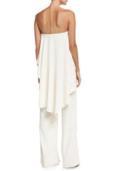 Tube Top Sleeveless Lace-up Jumpsuit