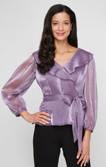 Alex Evenings 8392013 Formal Ruffle Blouse Top