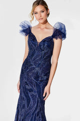 Ivonne D 122D64 Long Formal Mother of the Bride Beaded Evening Dress