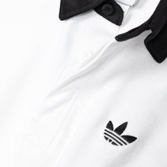Three Stripes Rugby Long Sleeve Polo Shirt