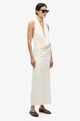 Misha Cabana Cupro Dress - Ivory