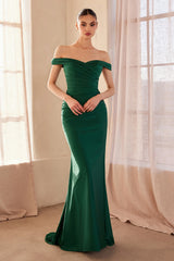 Tinsley Gown - Stretch Off-the-Shoulder Dress