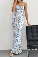 Cami Sweet Open Back Floral Dress