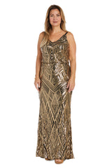 Sequins Formal Dress Long R&M Richards 9739