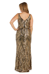 Sequins Formal Dress Long R&M Richards 9739