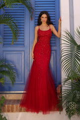 Nox Anabel A1376 Beaded Long Prom Mermaid Gown