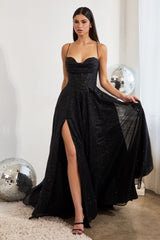 Sparkling Long Evening Prom Gown by LaDivine CD252