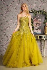 Long Formal Sequin A Line Prom Dress